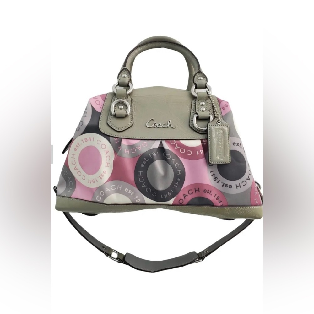 Coach Pink and Gray Women's Bag 💕✨